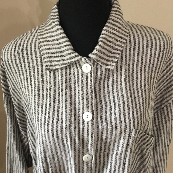 CTC Linens Women’s 100% Linen Oversized Shirt Jacket Shacket Size M/L - Picture 5 of 7